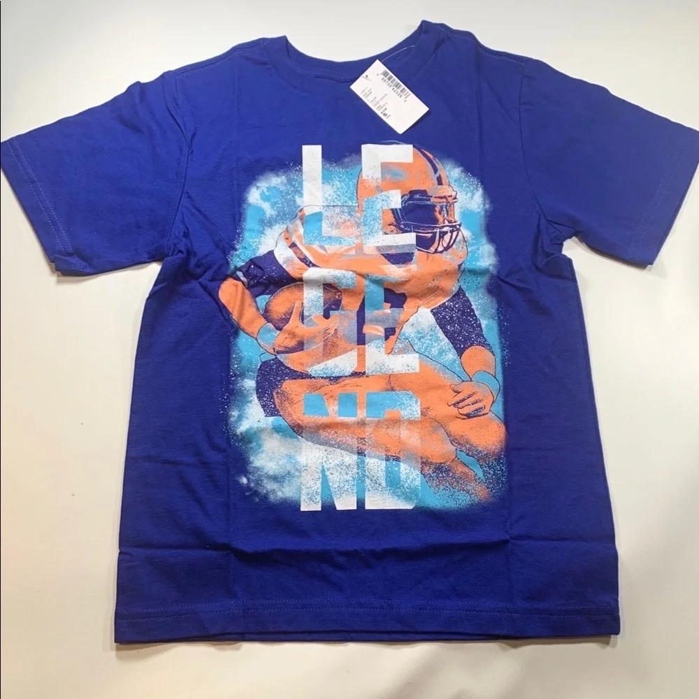 Children’s Place | Blue Graphic Football Tee New With Tags NWT